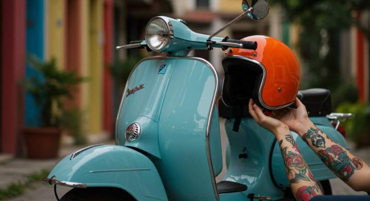 casque et moto